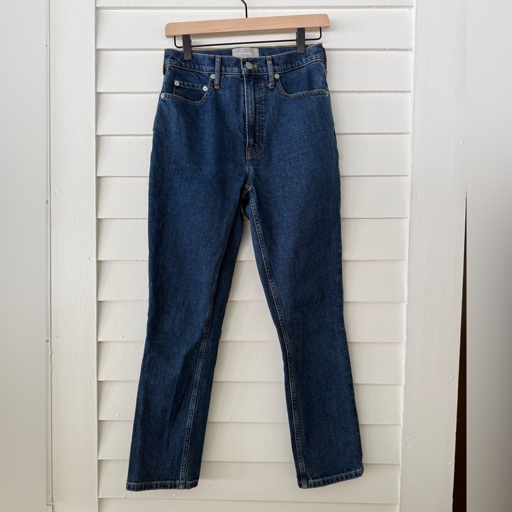 Everlane | Original Cheeky Jean 27 High Rise Straight Blue Denim
